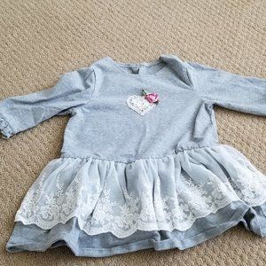 Marmellata Dress with Lace and Rosette 24 Month